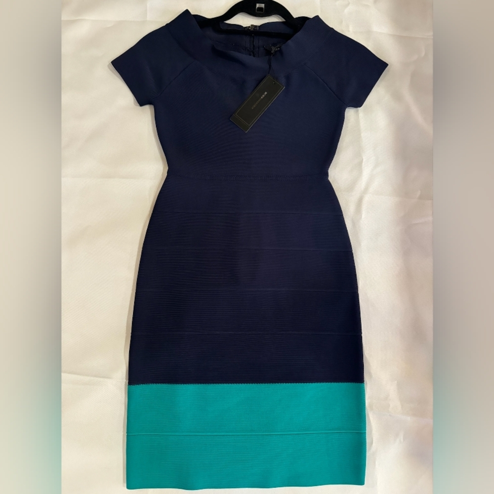 BCBG "Kisha" Dress size small navy color